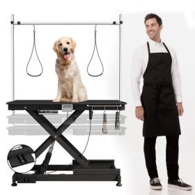 110V,220V Black Height Adjustable Electric Pet Grooming Table